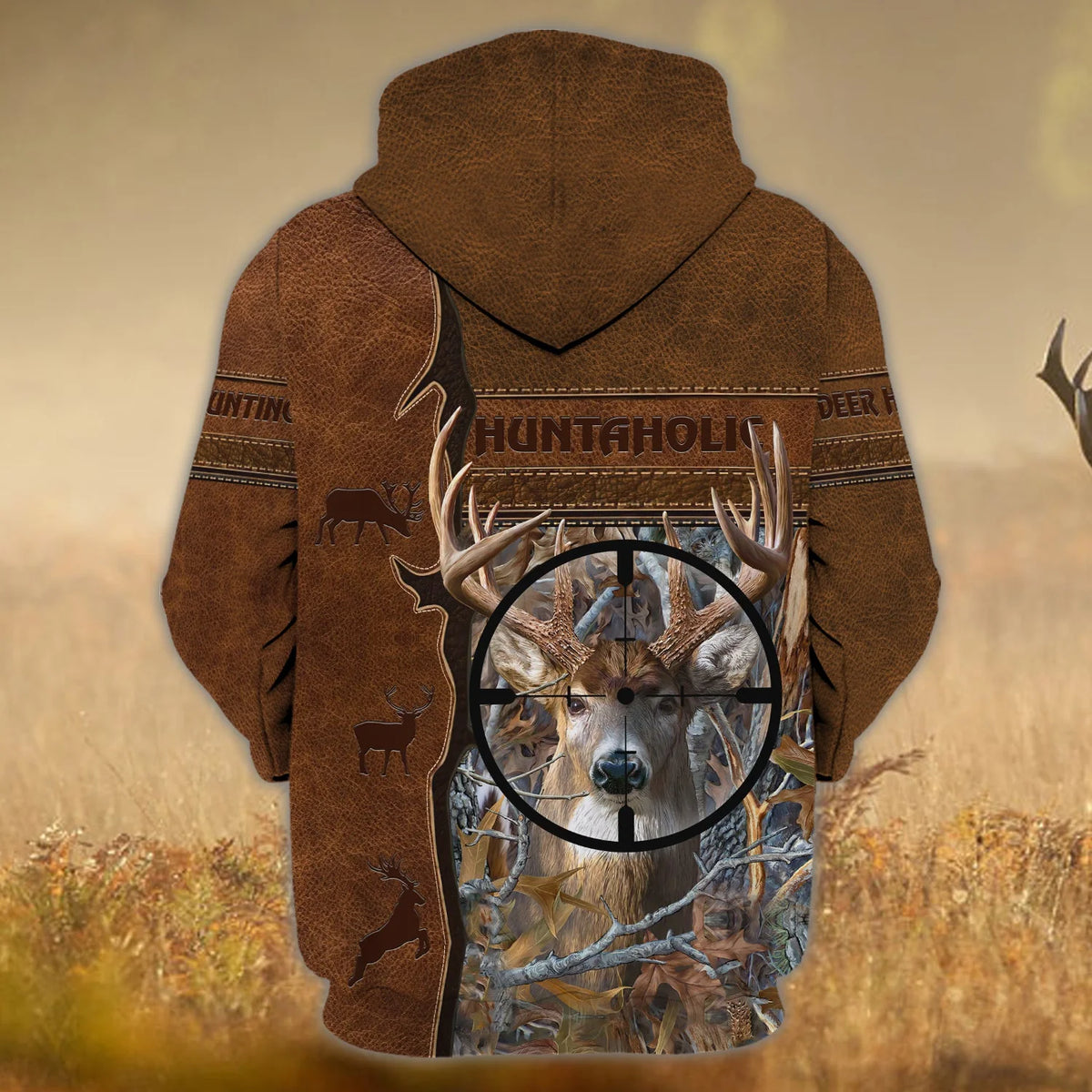 Deer Hunting - 182 - Personalized Name 3D Zipper hoodie - CO98 HNT0034