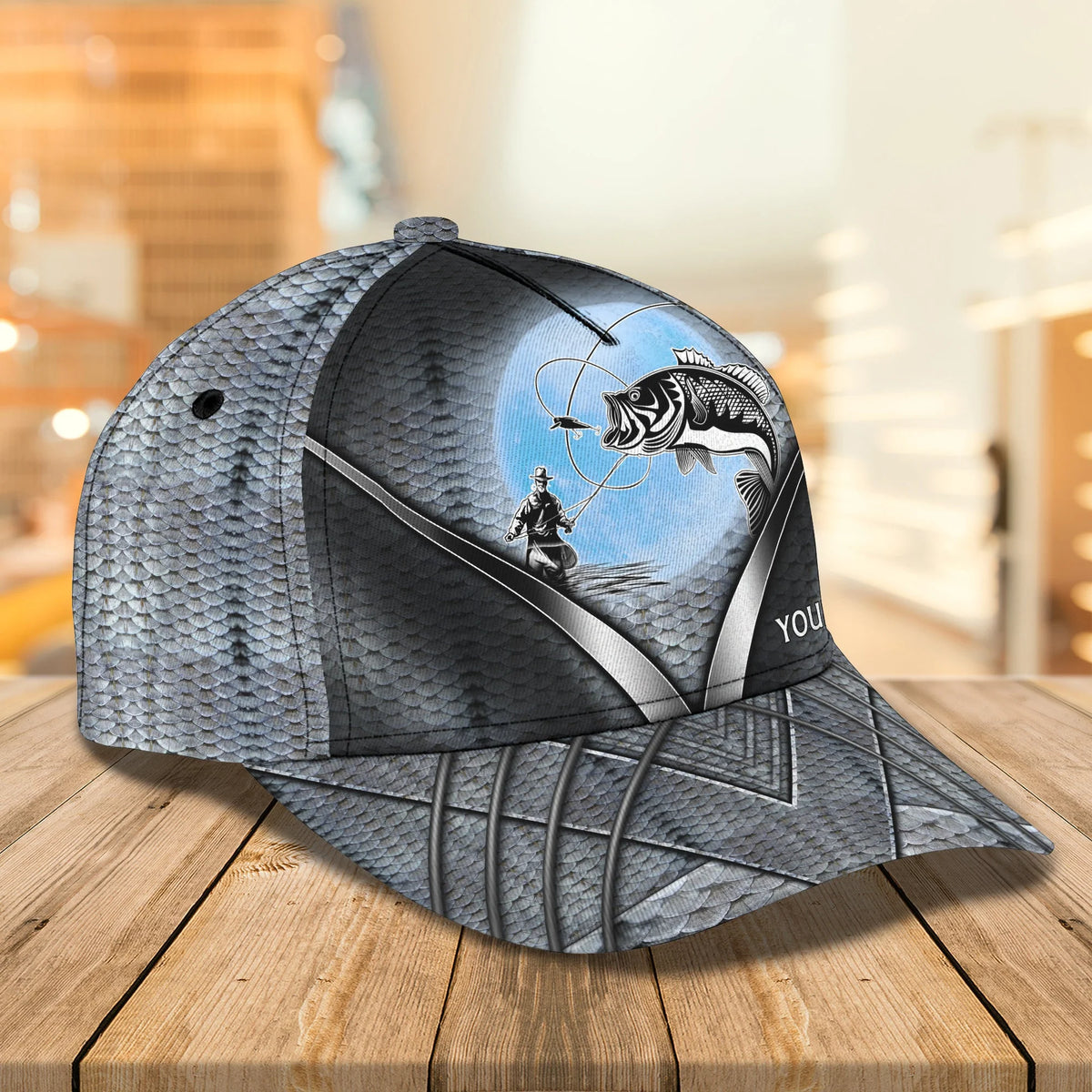 Fishing- Personalized Name Cap - tt99-93 FISH0137