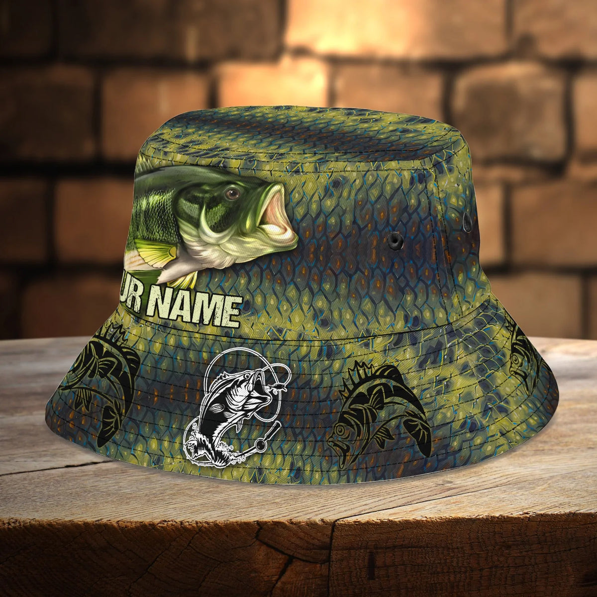 Custom Bucket Hat - Fishing - Fuly 1 FISH0121
