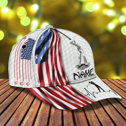 Golf USA - Personalized Name Cap Gift For Men ORN0244