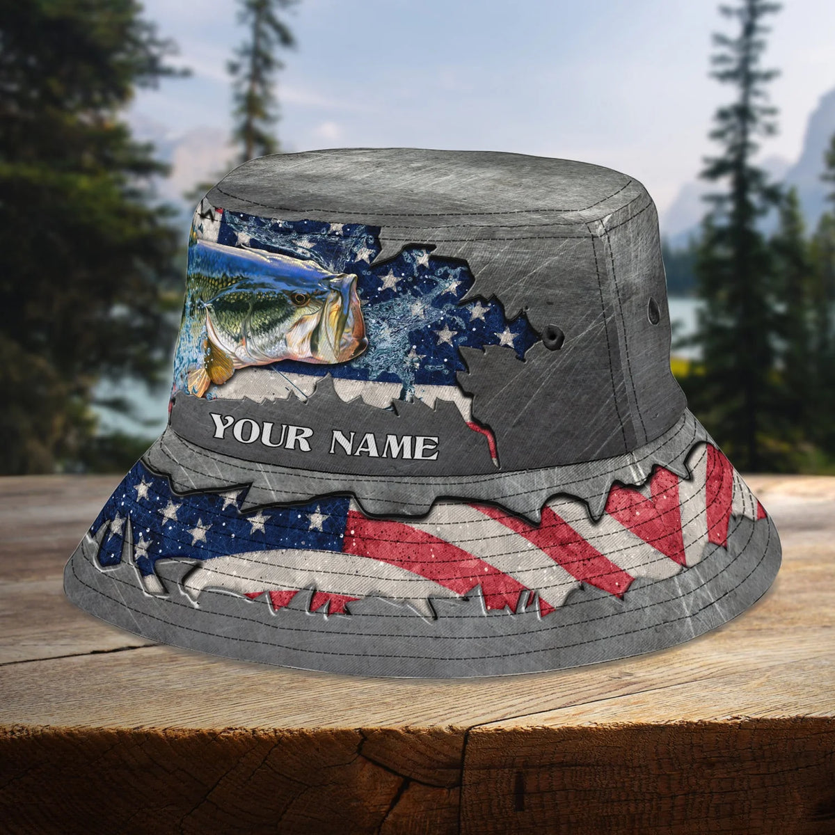 Custom Bucket Hat - Fishing2 - BY97 FISH0184