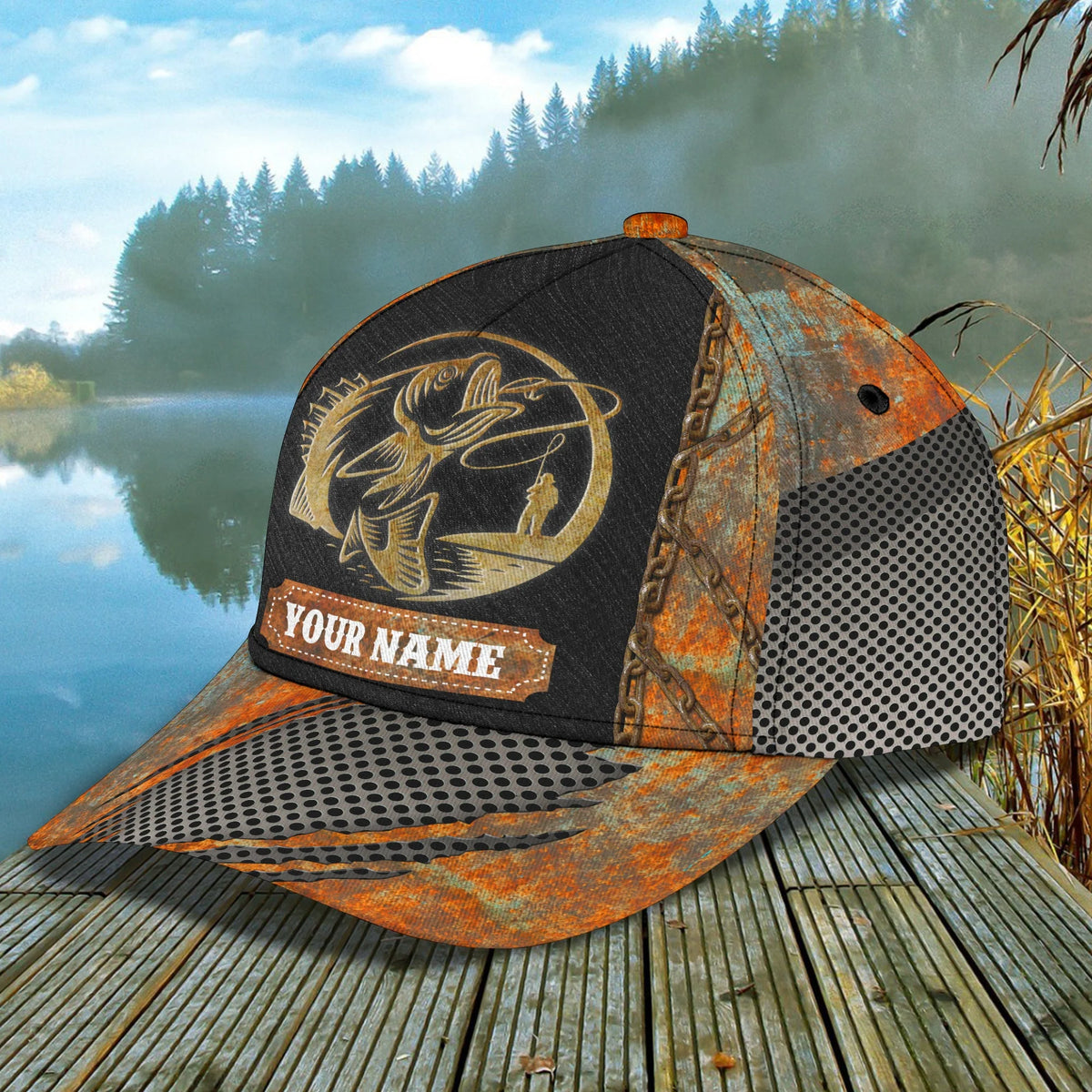 Fishing - Personalized Name Cap - Pt97 FISH0146