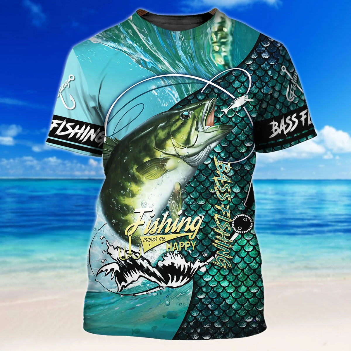 Bass Fishing 3D Full Print Shirts, Unique Design for Anglers, Perfect Gift for Bass Fishing Enthusiasts! FISH0027