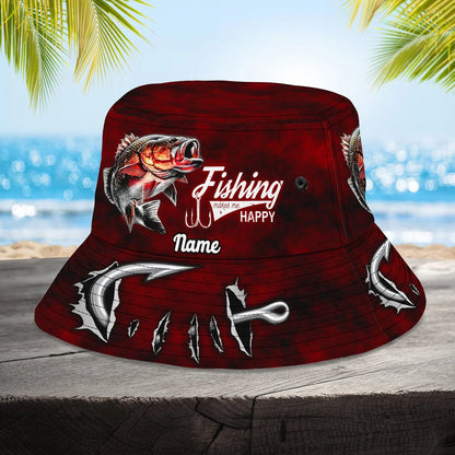 Bass Fishing - Custom Bucket Hat - 198 FISH0250