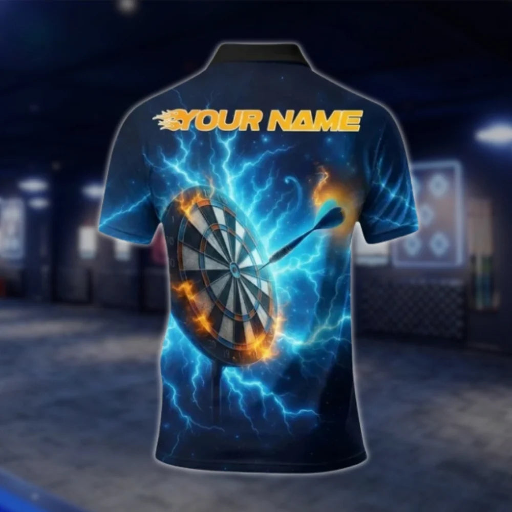 Custom Thunder Dart Polo Shirt For Men, Custom Team Thunder Dart Shirts DAT0351