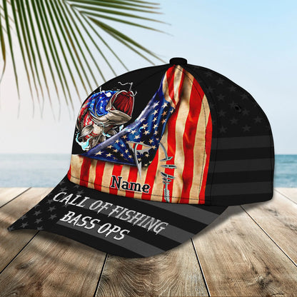 Fishing 2 - Personalized Name Cap - Loop - H9h3-362 FISH0159