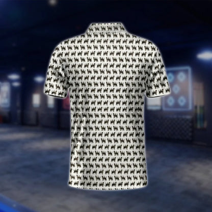 Men's Brown Tabby Golf Polo Shirt, Cat Golf Shirt For Pet Lover GOF0045