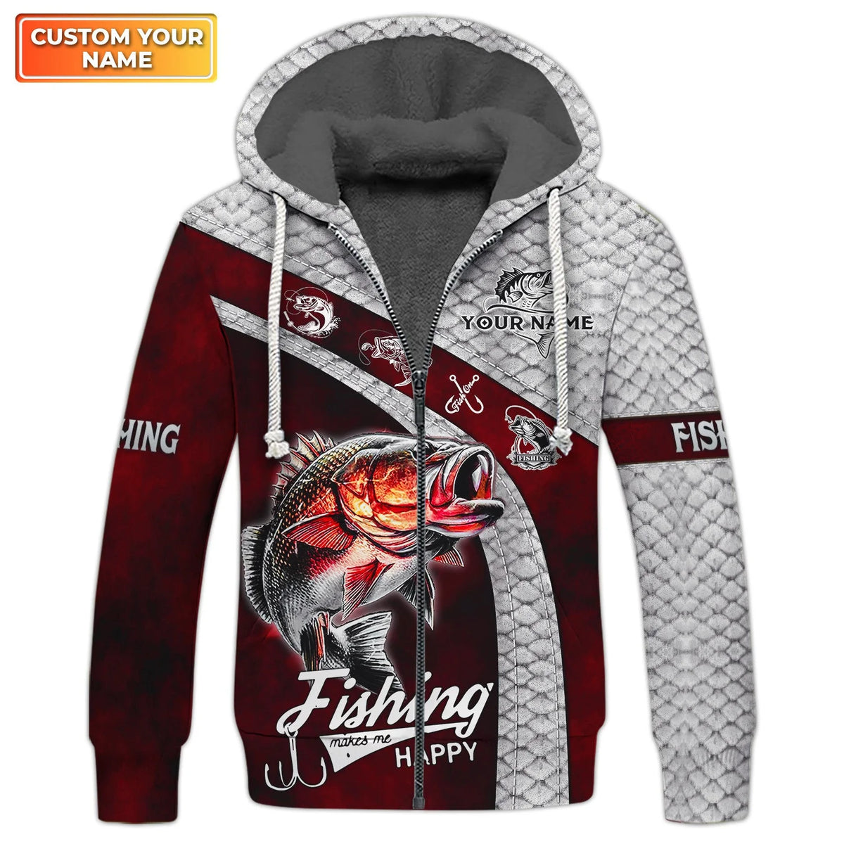 Custom 3D Bass Fishing 3D Full Print Shirts, Unique Design for Anglers, Perfect Gift for Bass Fishing Enthusiasts! FISH0002