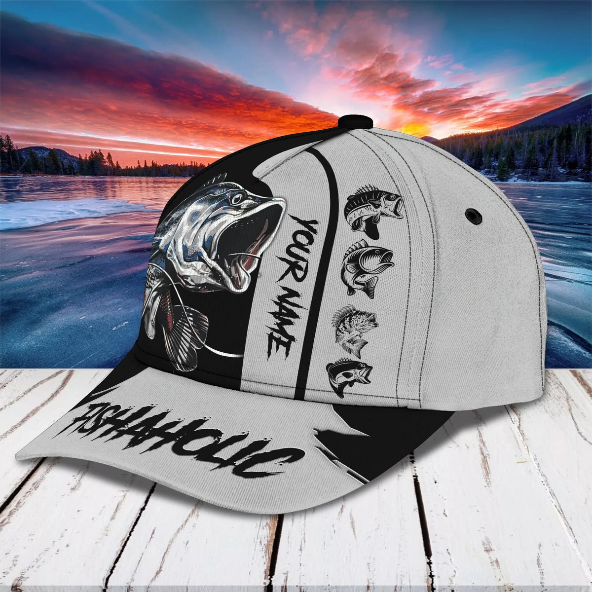 Fishaholic - Personalized Name Cap - Lta98 39 FISH0299
