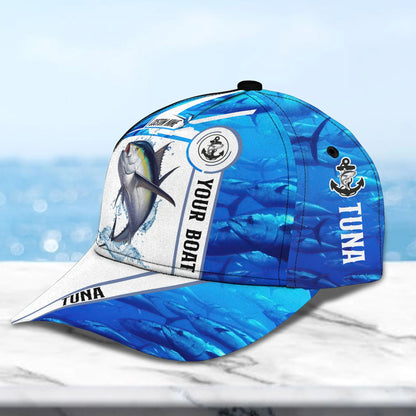 Tuna Ocean Fishing 2 - Personalized Name Cap - Nt168 - Ct071 FISH0235