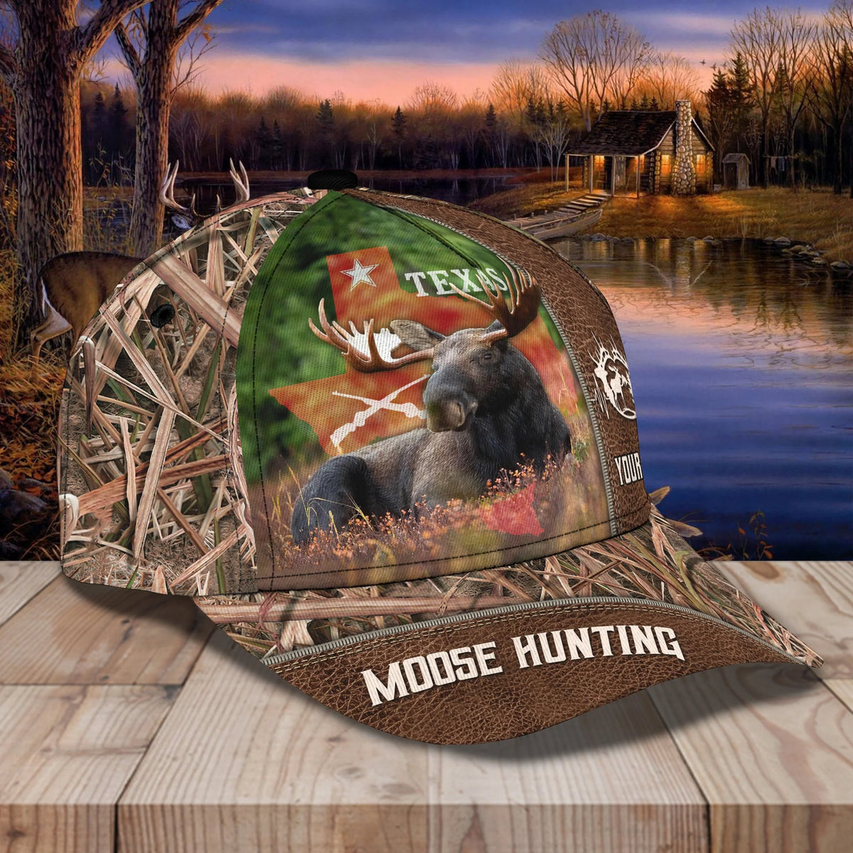Moose Hunting - Personalized Name Cap - Vtm99 HNT0187