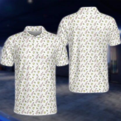 Men's Tequila Cocktail Golf Polo Shirt, Cocktail Golf Shirt GOF0106