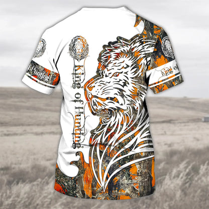 King Of Hunting - Personalized Name 3D Tshirt - Dah 63 HNT0241