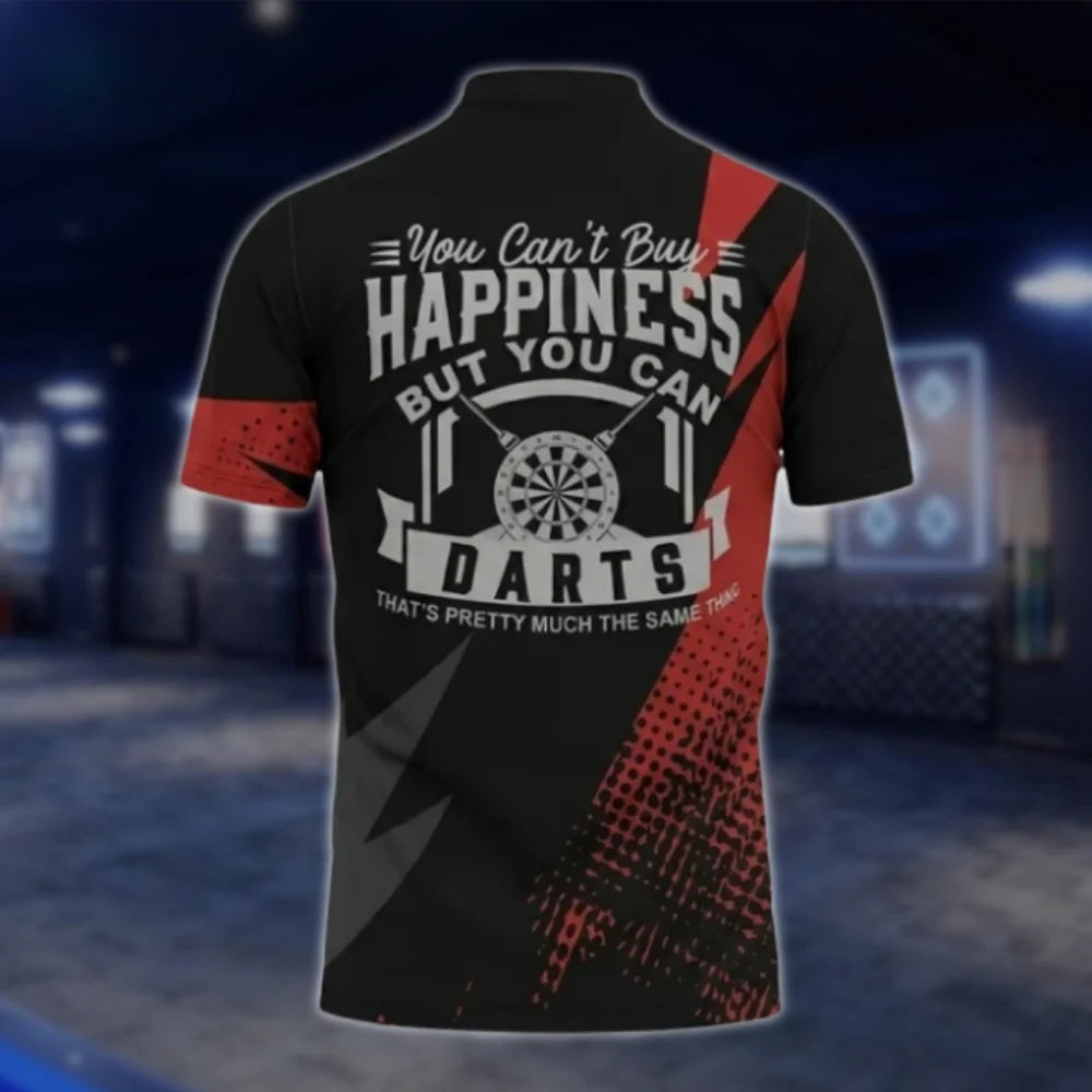 You Can't Buy Happiness But You Can Darts Personalized Darts Polo Shirt For Men, Custom Funny Dart Shirts DAT0341