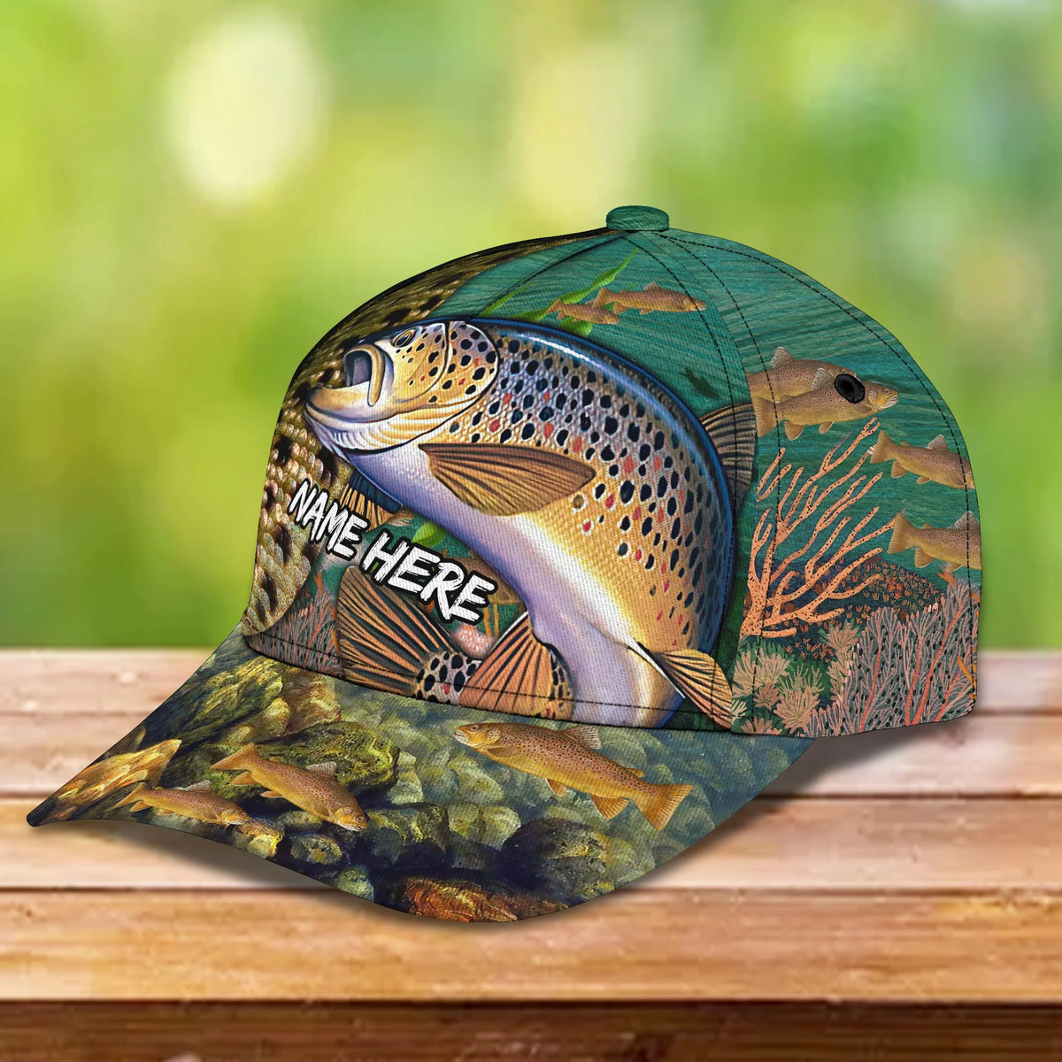 Trout Fishing - Personalized Name Cap - Boom FISH0044