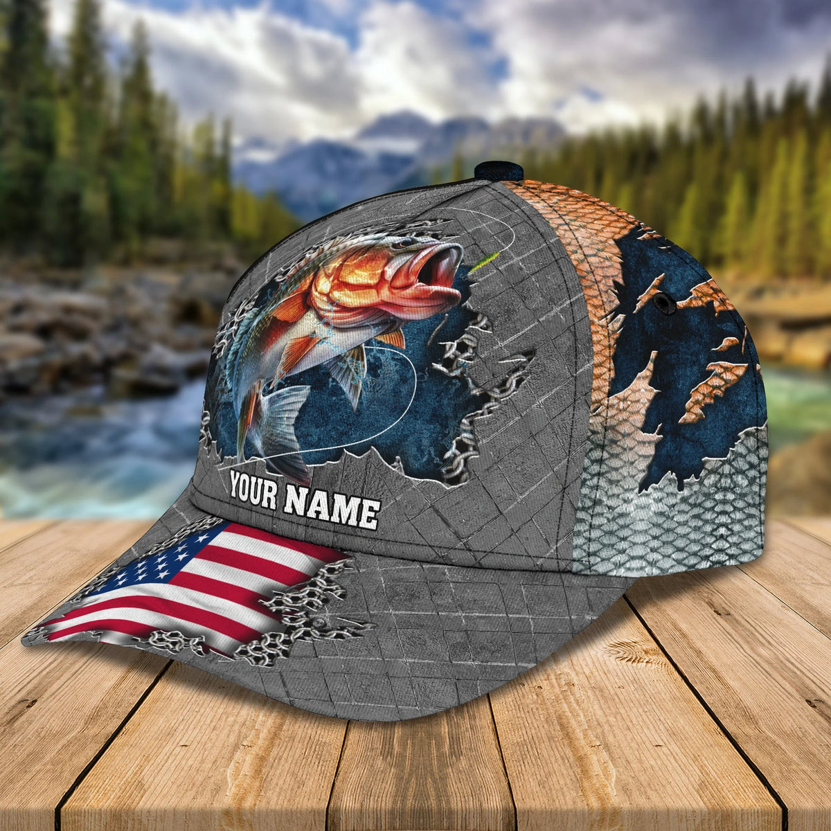 Fishing002- Personalized Name Cap - ATM2K FISH0206