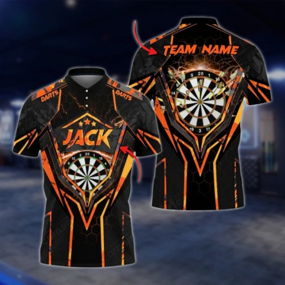 Custom Team Purple Dart Polo Shirt For Men, Custom Dart Shirts DAT0274