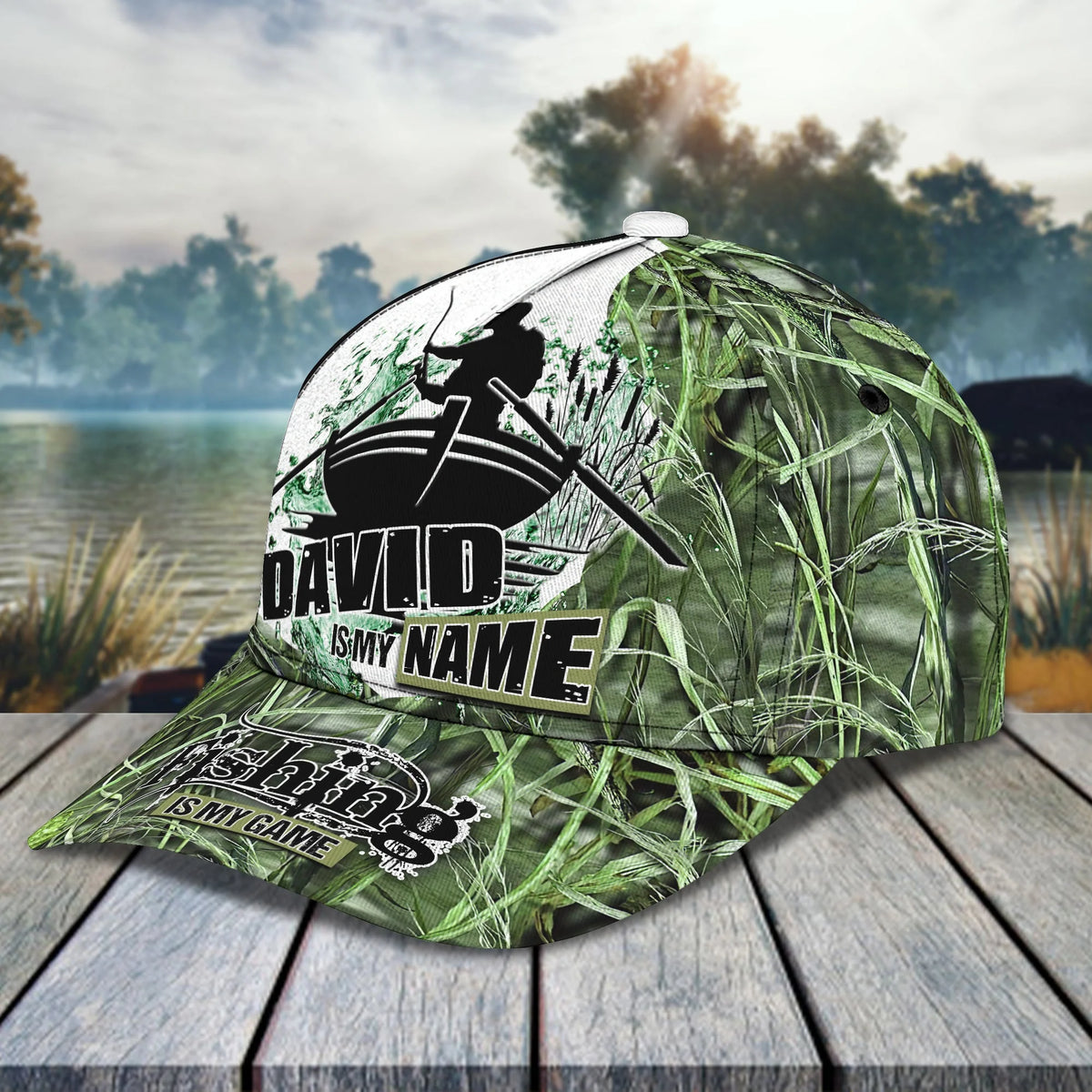 Fishing Is My Game - Personalized Name Cap - Co98 FISH0296