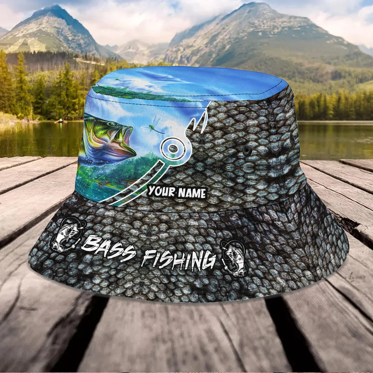 Custom Bucket Hat - Fishing1 - BY97 FISH0186