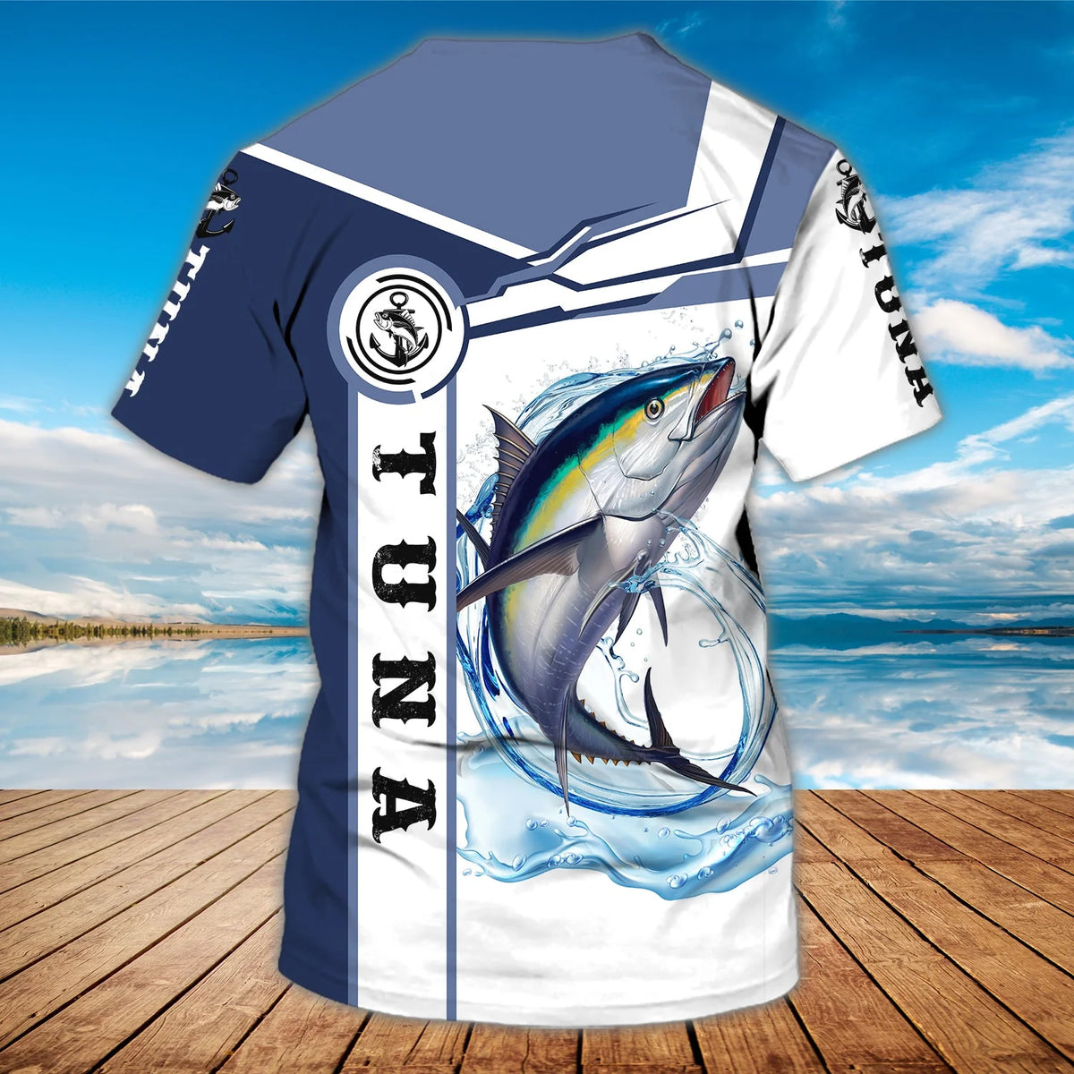 FISHERMAN TUNA - Personalized Name 3D Tshirt - HN95 FISH0227