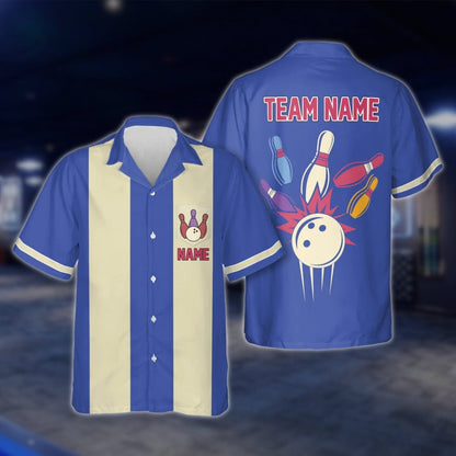 Custom Retro Bowling Hawaiian Shirt For Men Women, Purple Custom Retro Bowling Shirts BE0049 BOW0362