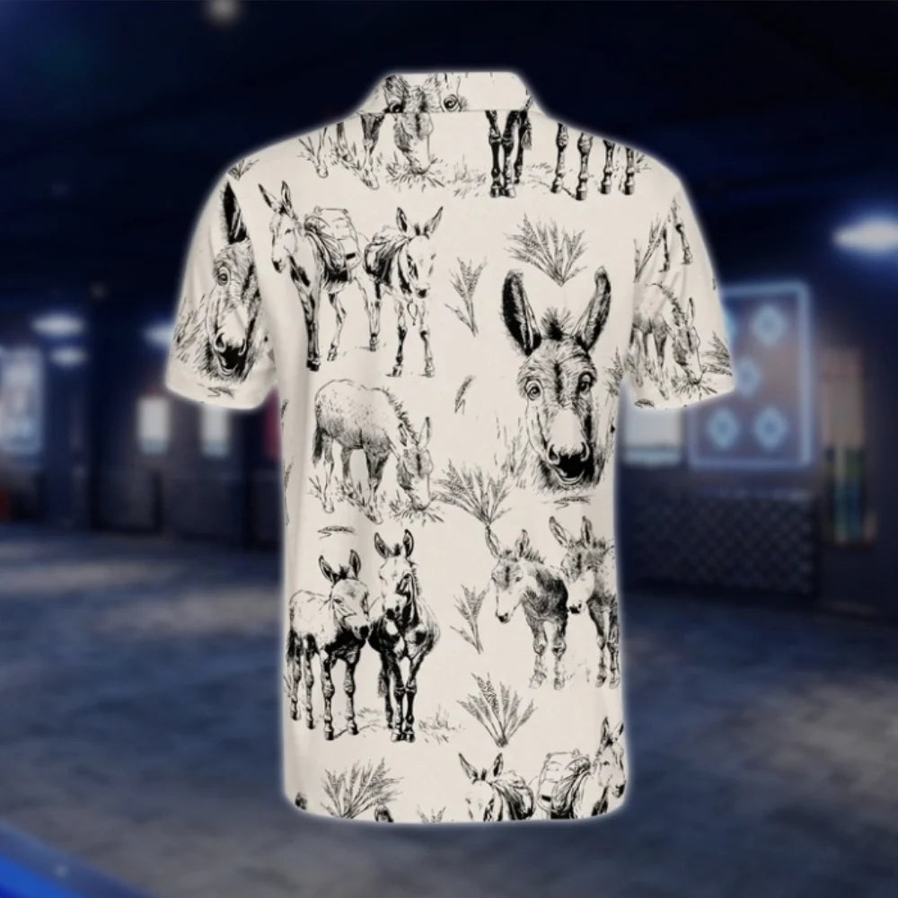 Vintage Donkey Golf Polo Shirt For Men, Donkey Golf Shirt GOF0169