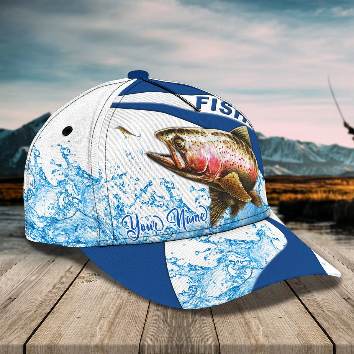 Fishing - Personalized Name Cap 8 FISH0135