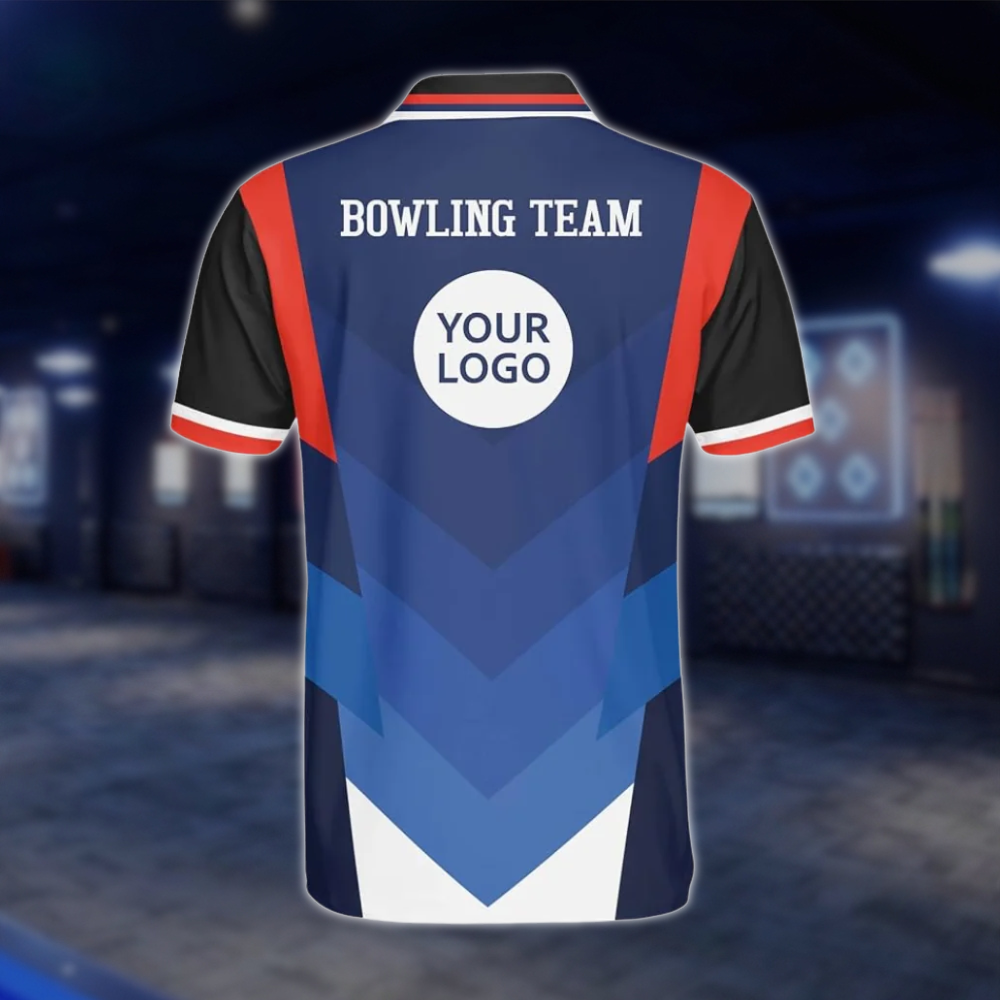 Personalized Team Logo Bowling Polo Shirt For Men, Custom Bowling Shirt With Logo BZ0783 BOW0124