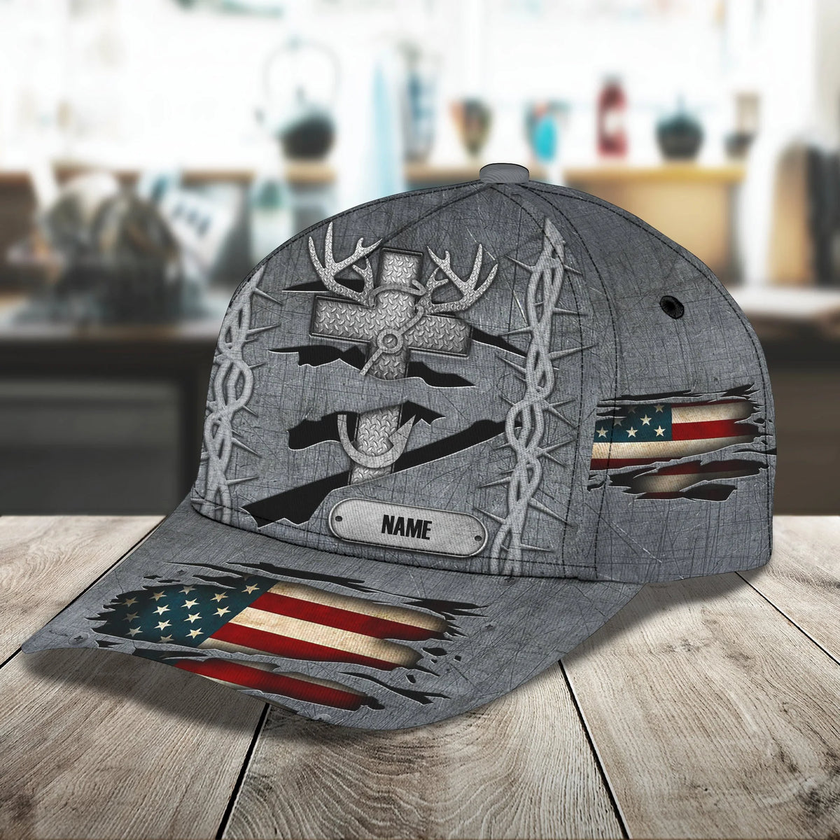 HUNT AND FISHING - Personalized Name Cap - Loop - Vhv-cap-017 ORN0236