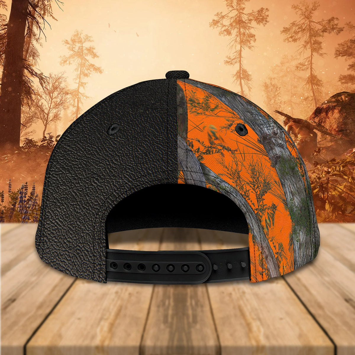 Beagle Hunting - Personalized Name Cap 01 - (Text Orange) HNT0250
