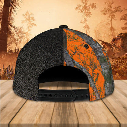 Beagle Hunting - Personalized Name Cap 01 - (Text Orange) HNT0250