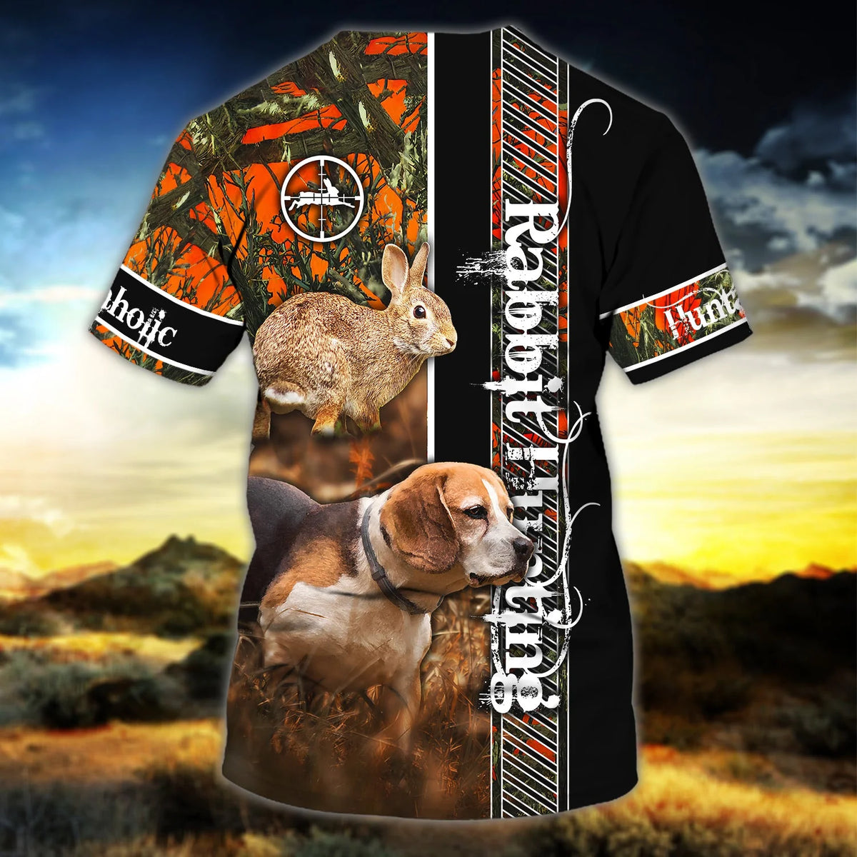 Rabbit Hunting - Beagle - Personalized Name 3D Tshirt 29 - Nvc97 HNT0226