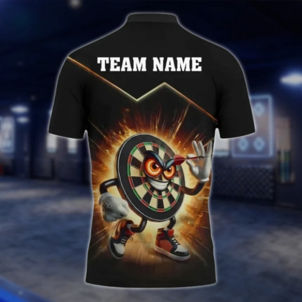 Custom Funny Dartboard Dart Polo Shirt For Men, Custom Team Dart Shirts DAT0421