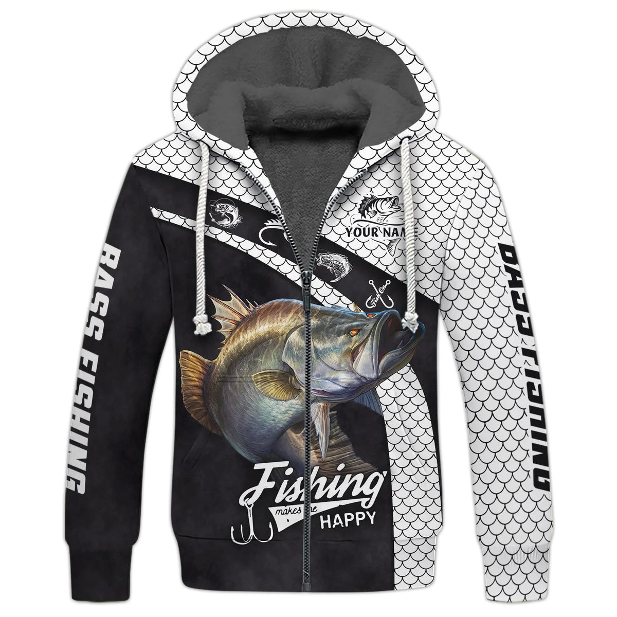 Fishing Shirt Bass Fishing 3D Full Print Fishing Lover Hoodie Tshirt FISH0076