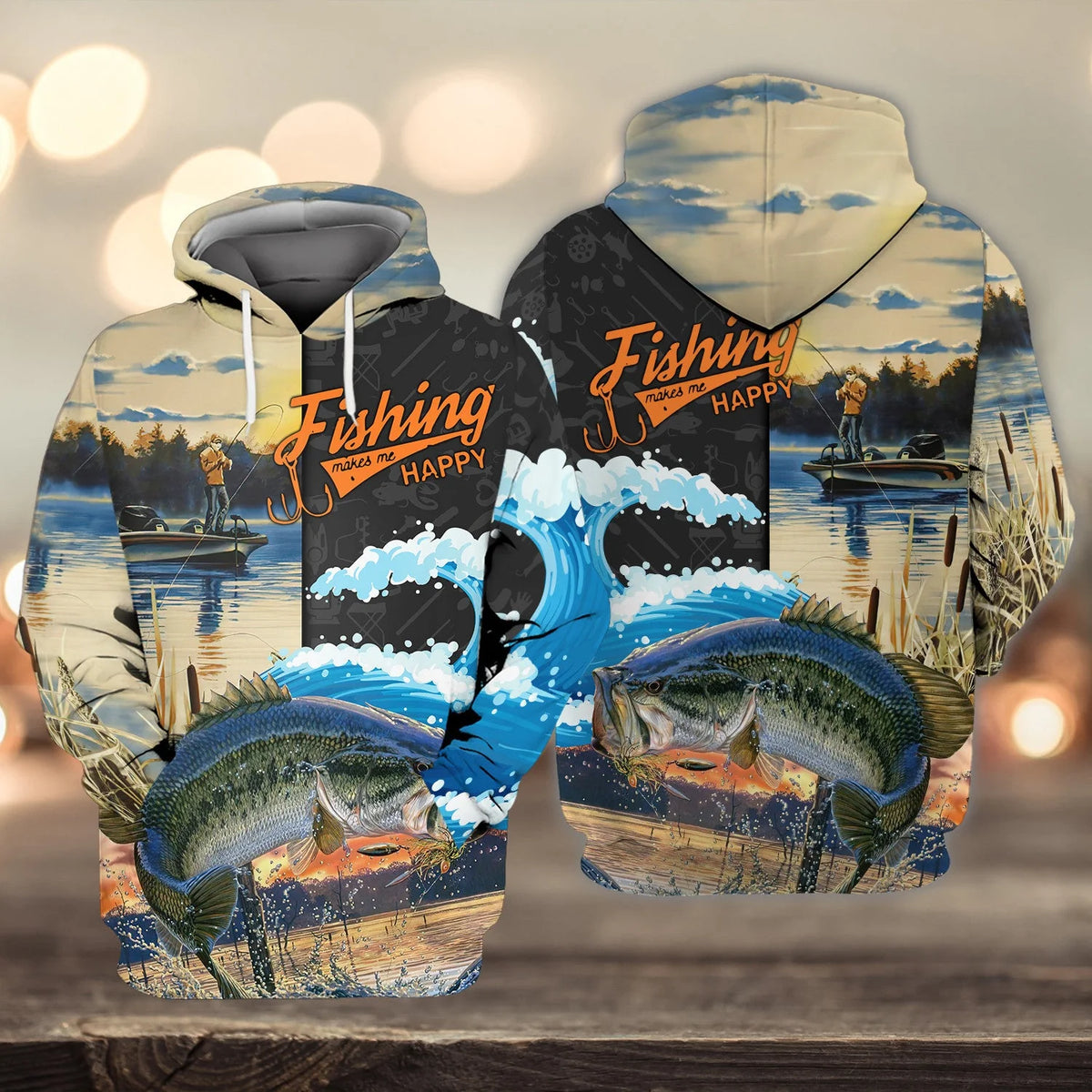 Bass Fishing 3D Full Print Shirts FISH0062