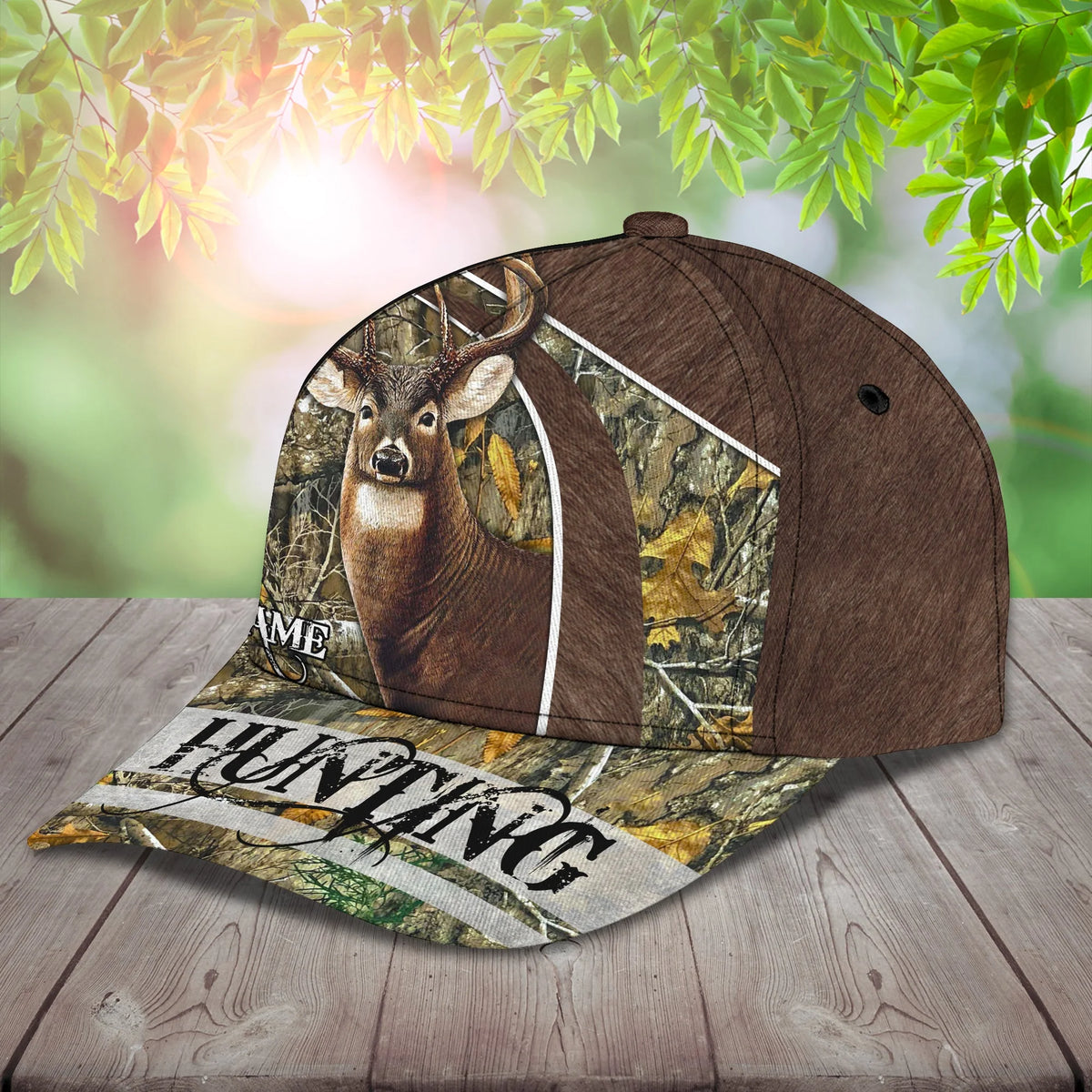 Deer Hunting - Personalize Name Cap  - Loop - Ntp-244 HNT0242