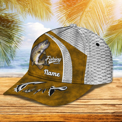 Trout Fishing 11 - Personalize Name Cap  - Loop - Ntp-168 FISH0158