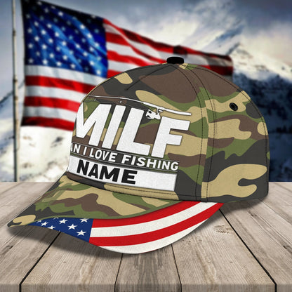 Customize Name Cap - Man I Love Fishing- Loop-H9h3-296 FISH0133