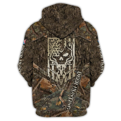 Hunting - Personalized Name 3D Zipper hoodie - H9h3-899 HNT0076