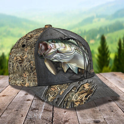 Fishing Camo - Personalized Name Cap - Pth98 FISH0046
