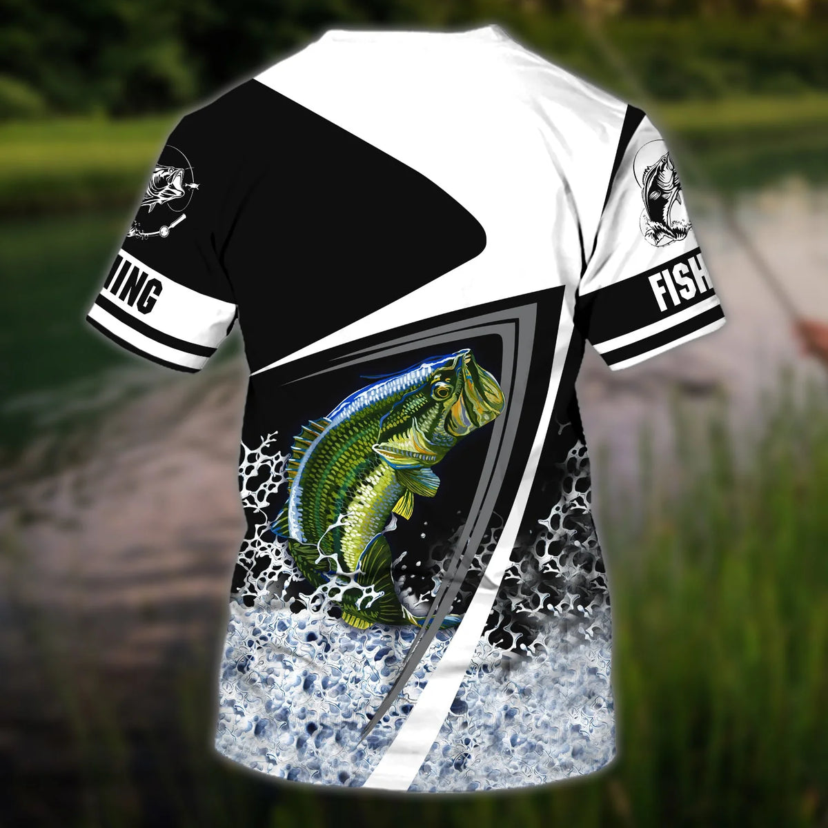 Bass Fishing Custom Name Tshirt FISH0207