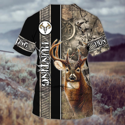 Deer Hunting - Personalized Name 3D Tshirt - Boom HNT0266