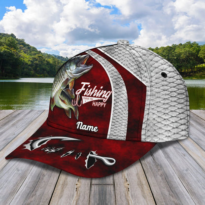 Musky Fishing - Personalize Name Cap  - Loop - Ntp-208 FISH0231