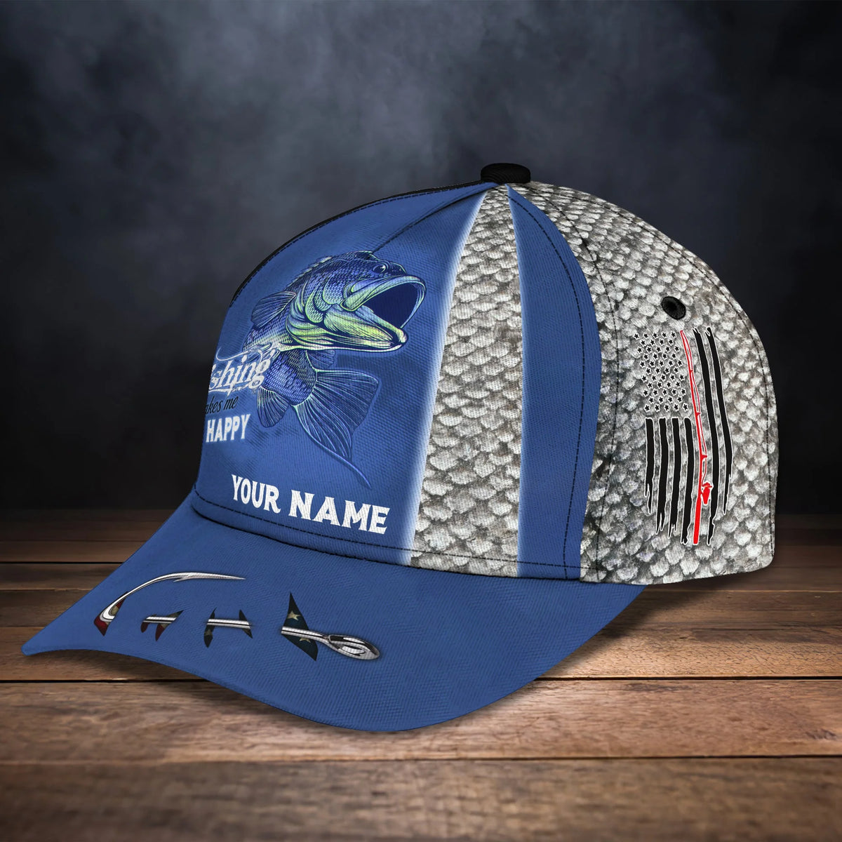 Bass Fishing 02 - Personalize Name Cap - 173 FISH0274