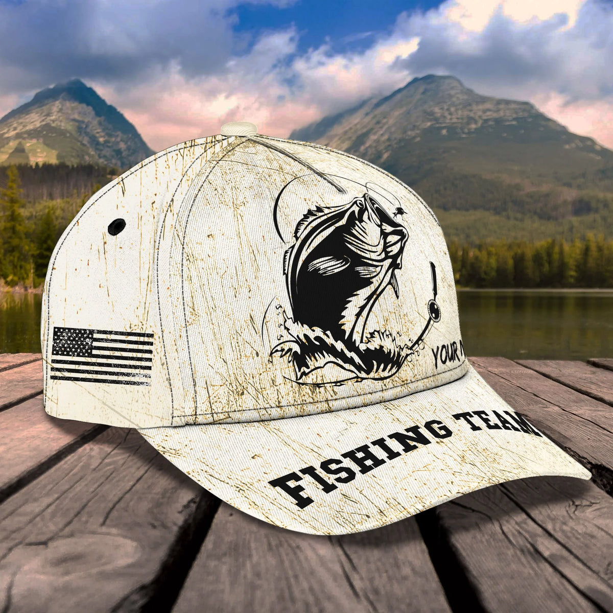 Fishing Team - Personalized Name Cap 23- Lta98 FISH0211