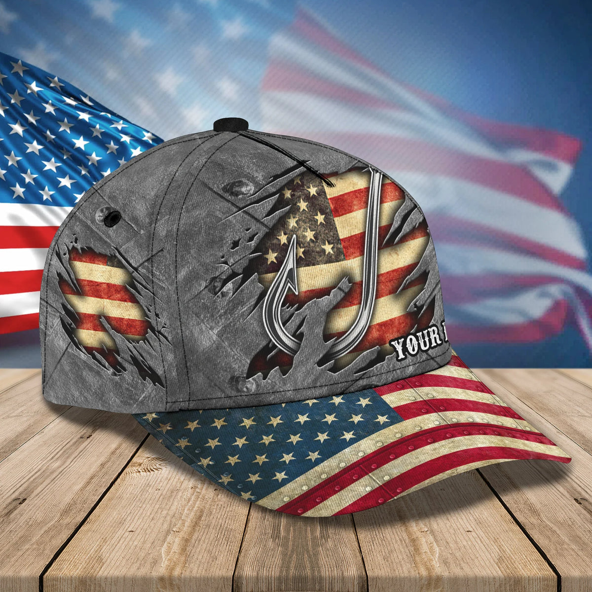 Fishing 1 - Personalized Name Cap - HY97 FISH0132