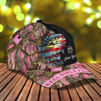 Personalized Classic Cap Reel Fish Girl - QB95 FISH0150