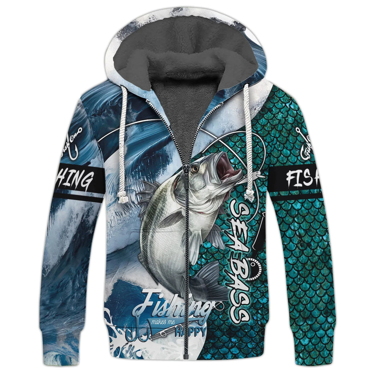 Fishing Shirt 3D Full Print Bass Fishing Hoodie Tshirt FISH0074