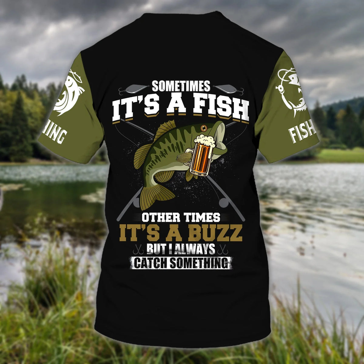 Fishing 10 - Personalized Name 3D T Shirt - 16hb FISH0293