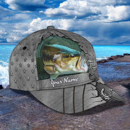 Fishing art- Personalize Name Cap  - ORN0250